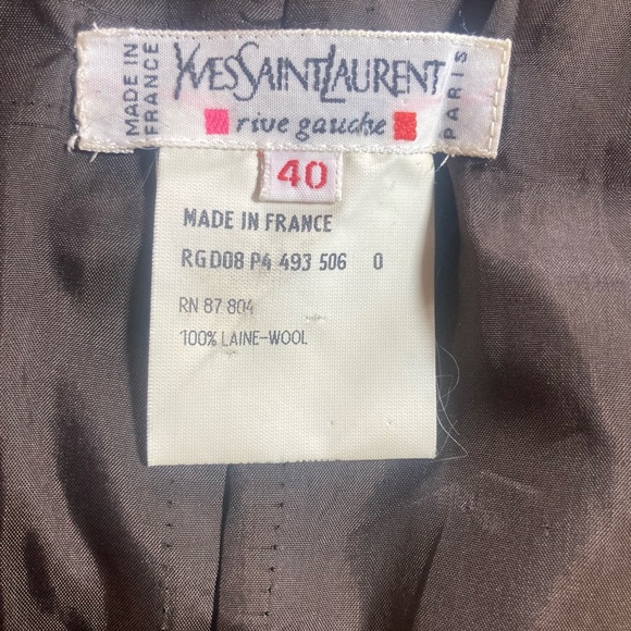 Vintage YSL wool skirt medium sized Yves Saint Laurent - Picture 7 of 8